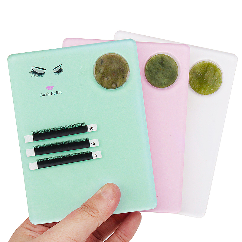 1pcs Acrylic Jade Stone Eyelas - Eyelash Extension Menu ulasan dan harga