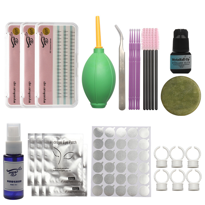 13PCS DIY Eyelash Extension Ki - Eyelash Extension Open Eye ulasan dan harga