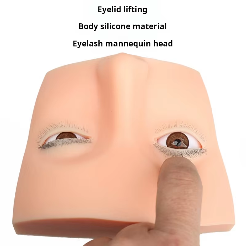 4 Layered Mannequin Head for E - Eyelash Extension Open Eye ulasan dan harga