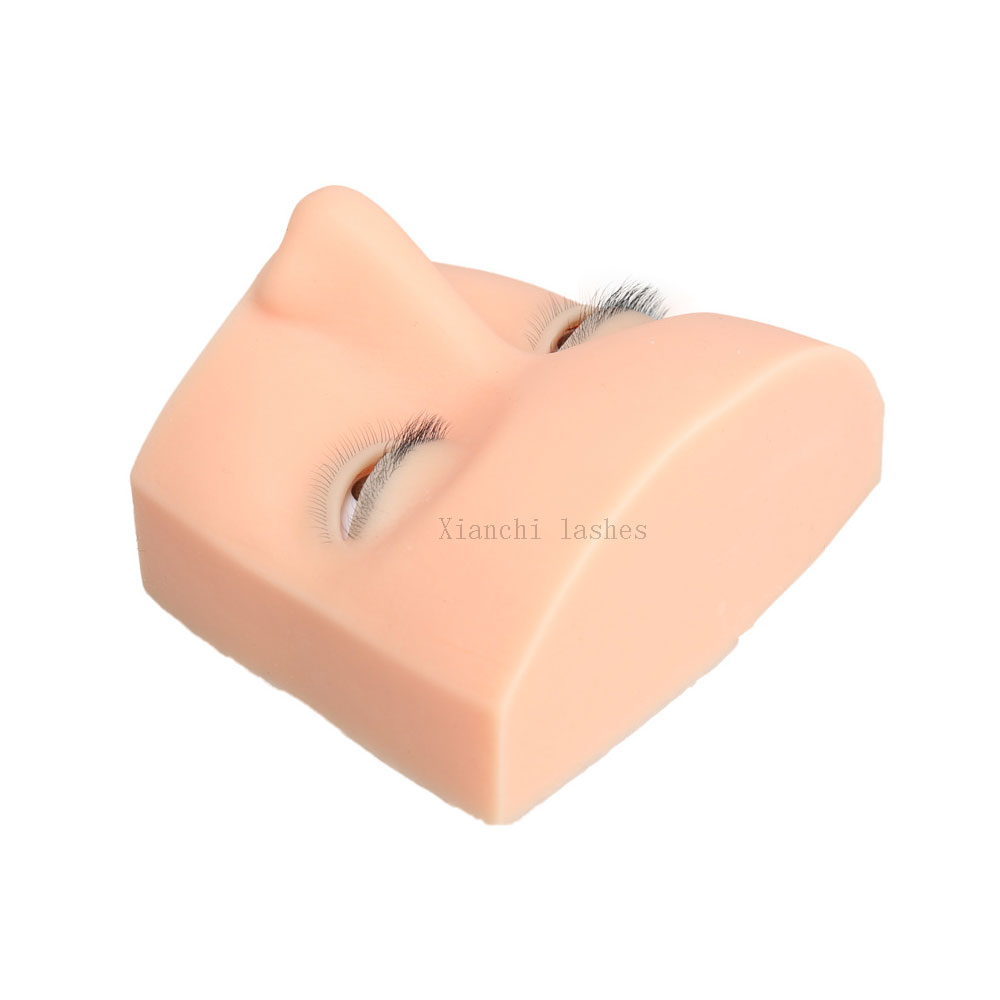 4 Layered Mannequin Head for E - Eyelash Extension Open Eye ulasan dan harga
