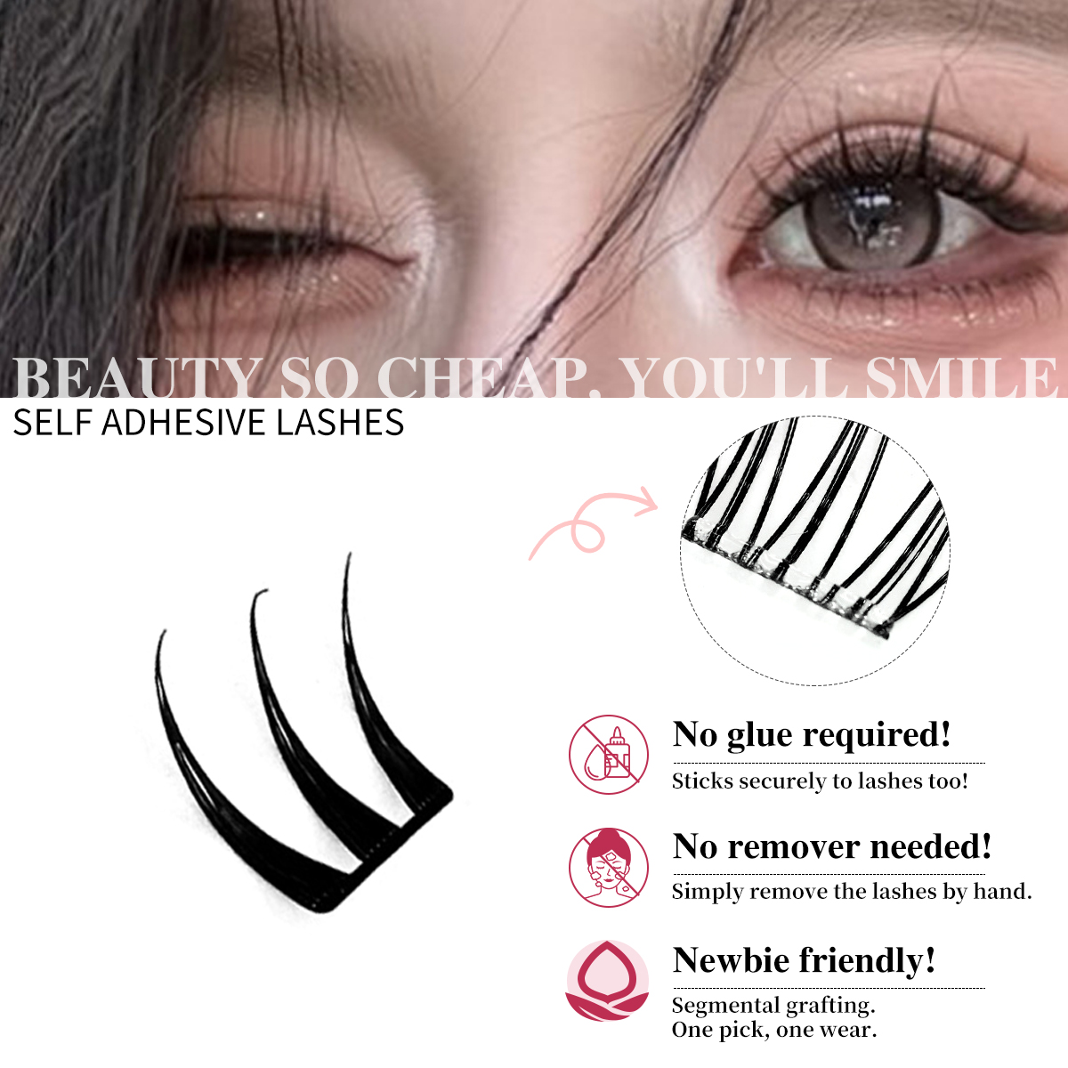 No-Glue Eyelash Clusters Ultra - Eyelash Extension Menu ulasan dan harga