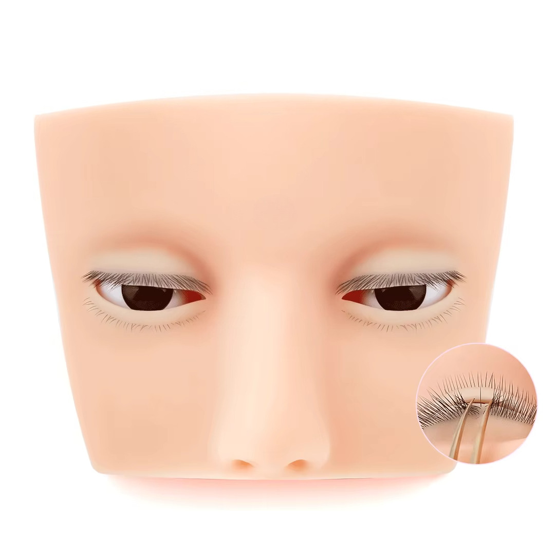 Hot 4-Layer Mini Mannequin for - Eyelash Extension Open Eye ulasan dan harga