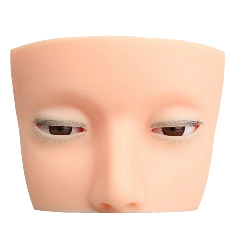 New Real 4 Layers Mannequin He - Eyelash Extension Open Eye ulasan dan harga